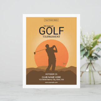 Golfturnier Flyer Vorlage