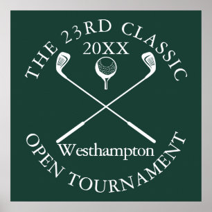 Golfturnier-Klassiker Emerald Green Schild