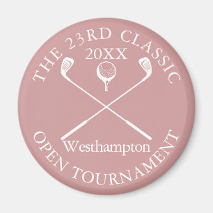 Golfturnier Klassisches Ereignis Dusty Rose Pink Magnet