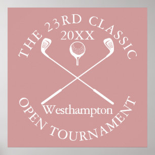 Golfturnier Klassisches Ereignis Dusty Rose Rosa S Poster