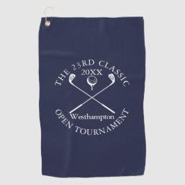 Golfturnier Klassisches Ereignis Marineblau Golfhandtuch