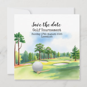 Golfturnier Save the Date Ankündigung