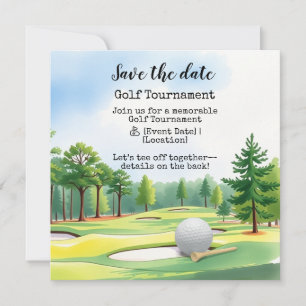 Golfturnier Save the Date Ankündigung