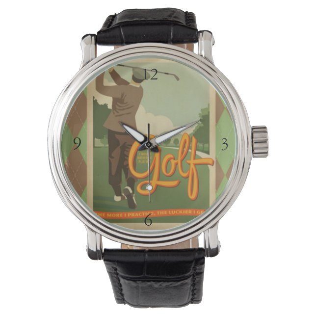 Golfuhr Armbanduhr (Vorderseite)