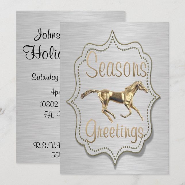 Golfurlaub auf Silver Western Einladung (Vorne/Hinten)