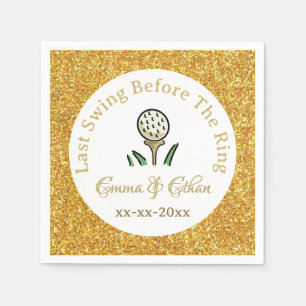 Golfurlaub vor Hochzeit am Wochenende des Party We Serviette