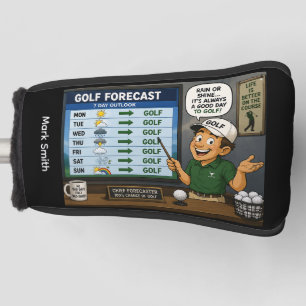 Golfvorhersage Lustige Golf-Sprüche  Golf Headcover