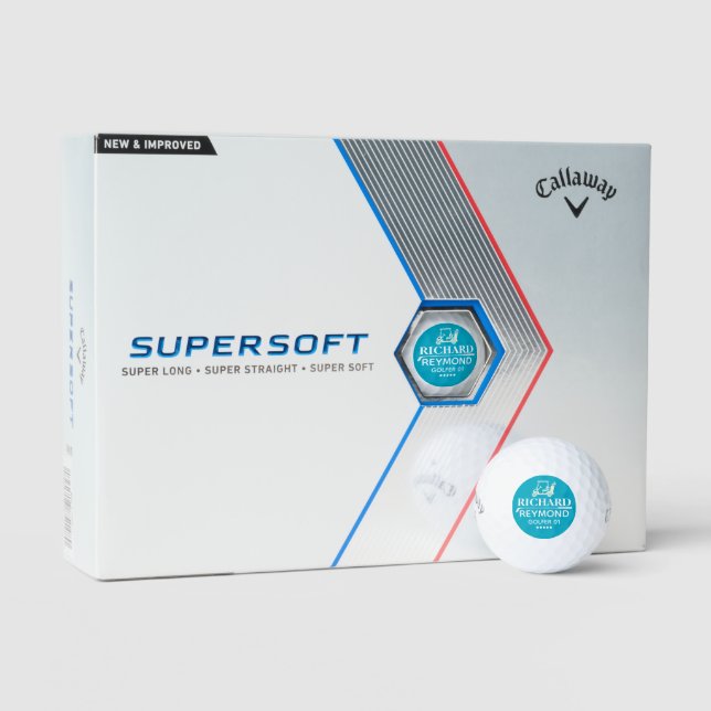 Golfwagen - Golfer 01 Name Azure Mark Golfball (Verpackung)