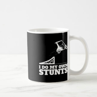 Golfwagen-Unfall Ich mache meine eigenen Stunts Lu Kaffeetasse