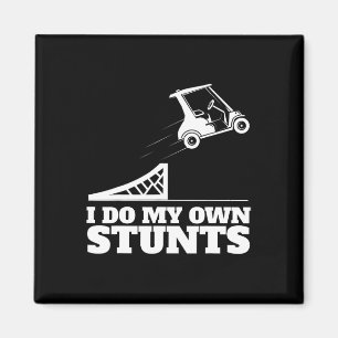 Golfwagen-Unfall Ich mache meine eigenen Stunts Lu Magnet