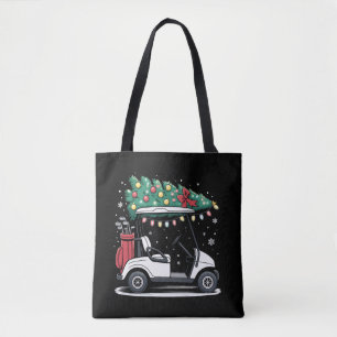 Golfwagen-Weihnachtsbaumlichter Xmas-Sport-Golfer Tasche