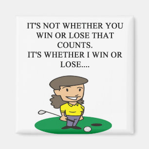 Golfwitz-Geschenk-T - Shirts des Golfspielers Golf Magnet