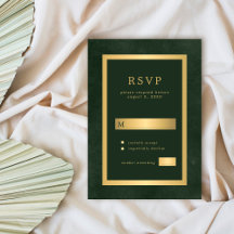 Golgrünen formalen Hochzeit moderne Typografie