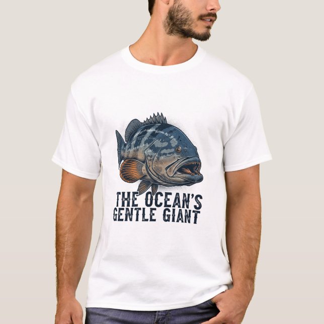 Goliath Grouper fishing print design for tshirt  (Vorderseite)