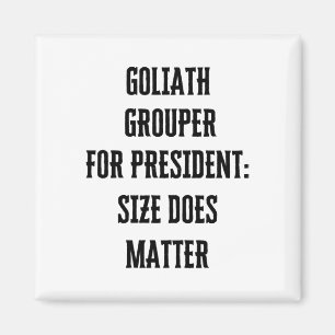 Goliath Grouper for President Size (Goliath Groupe Magnet