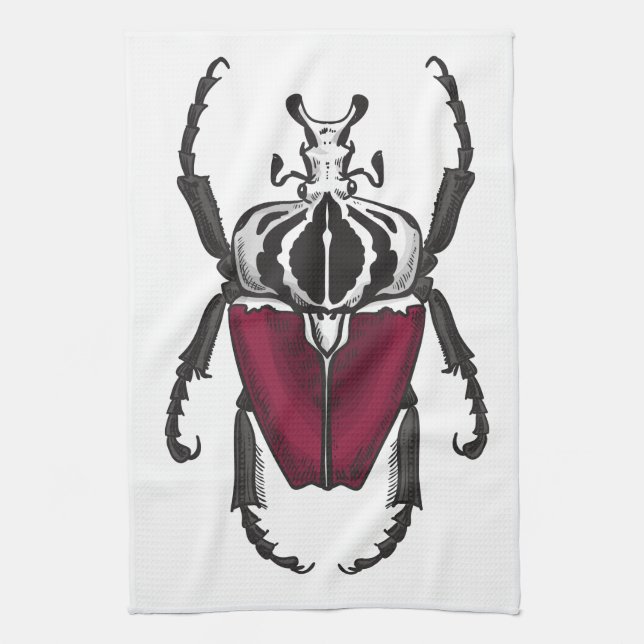 Goliath-Käfer Geschirrtuch (Vertikal)