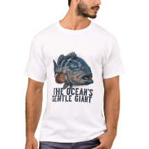 Goliath-Zackenbarsch-Angeldruckdesign für T-Shirt