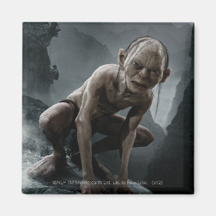 GOLLUM™ auf einem Felsen Magnet