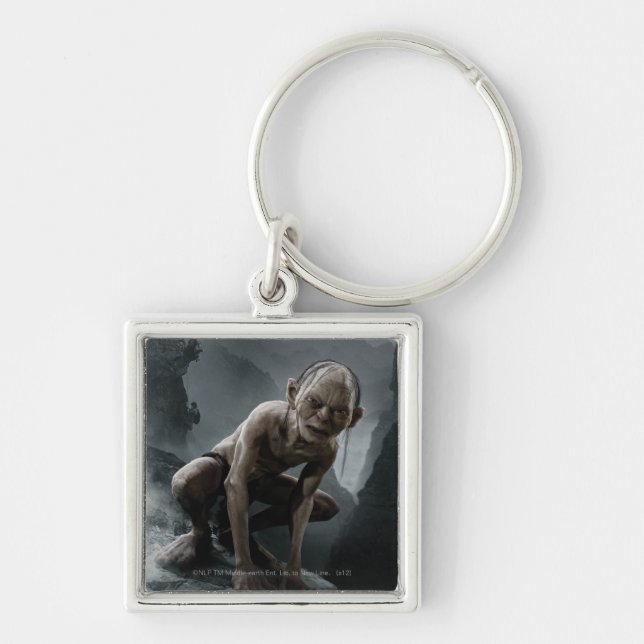 GOLLUM™ auf einem Felsen Schlüsselanhänger (Vorne)