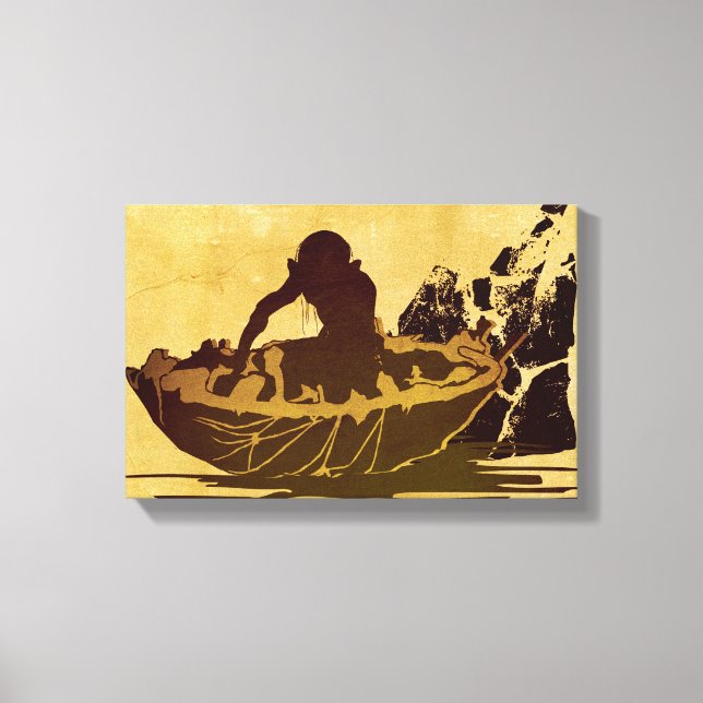 GOLLUM™ in einem Raft Leinwanddruck (Vorderseite)