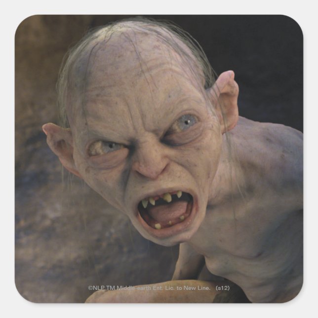 GOLLUM™ Nah up Quadratischer Aufkleber (Vorderseite)