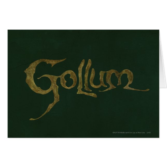 GOLLUM™ Name - Texturiert (Vorderseite (Horizontal))