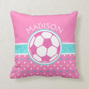 Golly Girls: Rosa und Aquamariner Fußballball Mit  Kissen