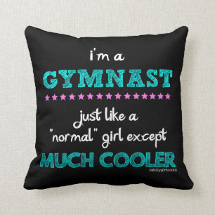 Golly Mädchen - ich bin ein Gymnast Kissen