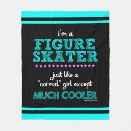 Golly Mädchen - ich bin eine Zahl Skater Fleecedecke