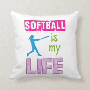 Golly Mädchen - Softball ist mein Leben Kissen