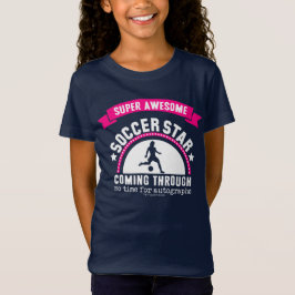 Golly Mädchen: Super fantastischer Fußball-Stern T-Shirt