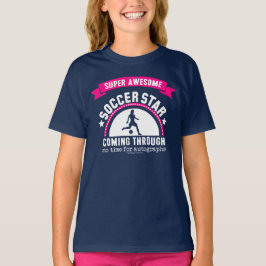 Golly Mädchen: Super fantastischer Fußball-Stern T-Shirt