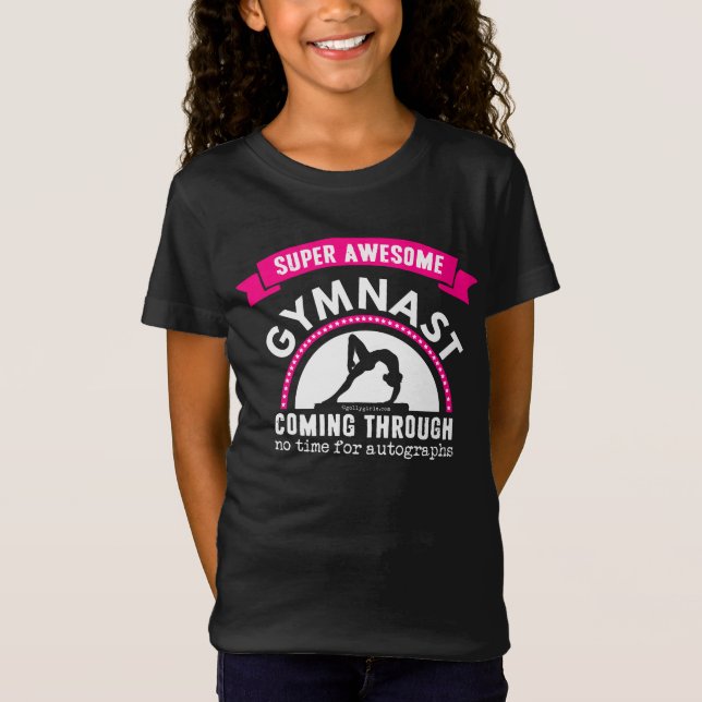 Golly Mädchen: Super fantastischer Gymnast, der T-Shirt (Vorderseite)