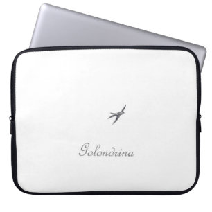 Golondrina - Bezaubernder romantischer Laptop-Sieb Laptopschutzhülle