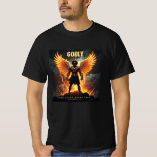 Golyaufstieg - Strong Black (Sprichwörter 24:16) T-Shirt