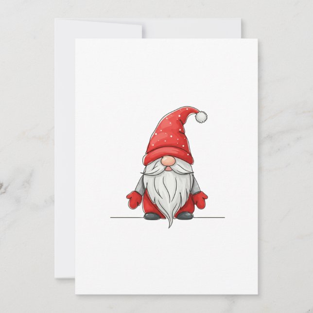 Gome-Santa-Claus Einladung (Vorderseite)