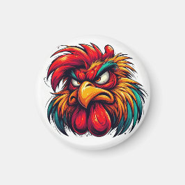 Gomer the Infuriated Rooster Magnet
