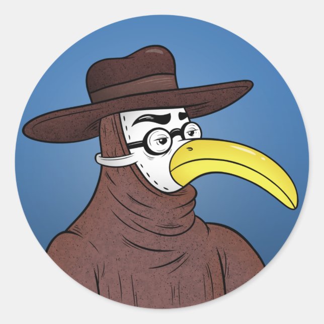 GomerBlog Runder Aufkleber (Vorderseite)