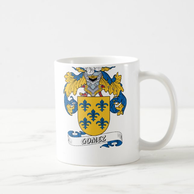 Gómez-Familienwappen Kaffeetasse (Rechts)