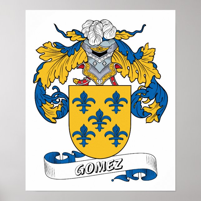 Gomez Familienwappen Poster (Vorne)