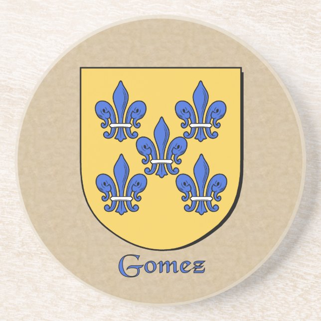 Gomez Heraldic Shield Untersetzer (Vorne)