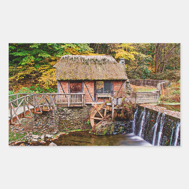 Gomez Mill Rechteckiger Aufkleber (Vorderseite)