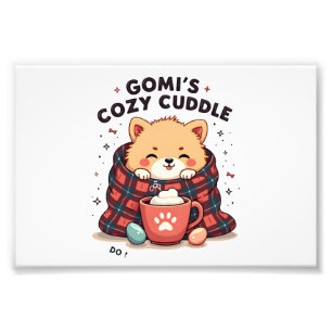Gomis Cozy Cuddle Vintage Hundedecken-Design Stör Fotodruck
