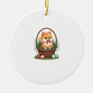 Gomis Osterchaos Vintage Süßer Osterhund Vektor Keramik Ornament