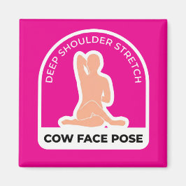 Gomukhasana Cow Face Pose • Deep Shoulder Stretch  Magnet