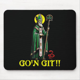 G'on Git Funny St Patricks Day Kleeblatt St Patty Mousepad