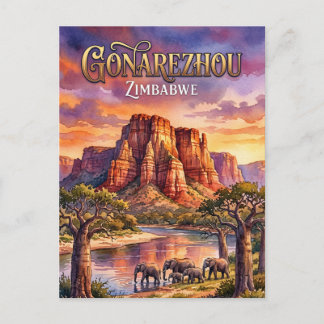 Gonarezhou National Park Zimbabwe Postkarte