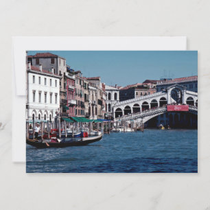 Gondel am Canale Grande, Rialto-Brücke, Venedig,