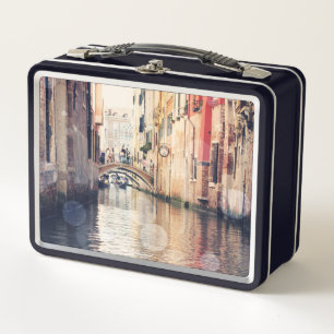Gondel-Fotografie der Bestimmungsort-  Venedig Metall Brotdose