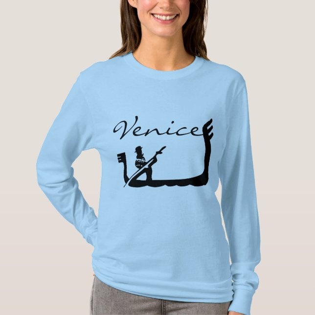 Gondel, Venedig T-Shirt (Vorderseite)